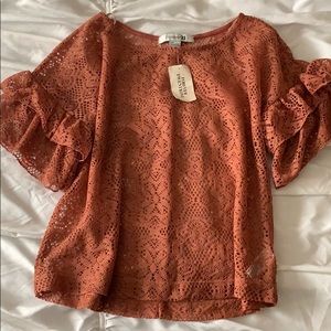 Rust Knit Top